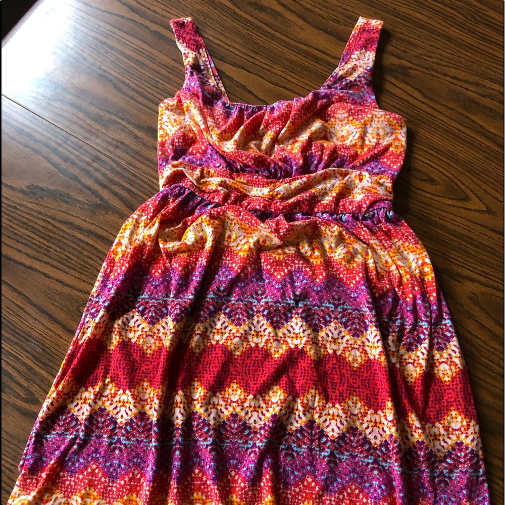 Thick strap tank dress with cinched waist